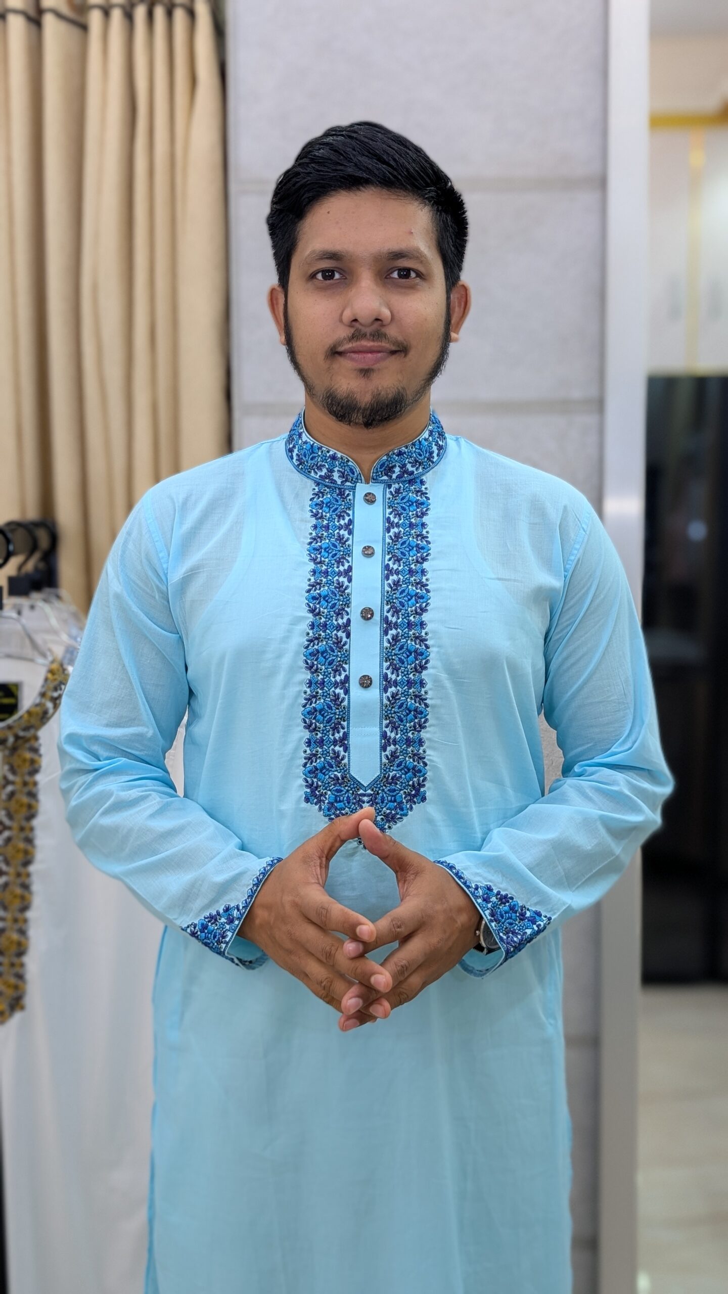 Classical Premium Dhuti Panjabi (Blue)